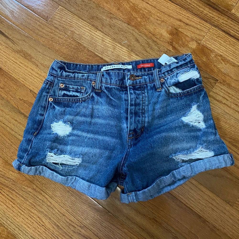 Flair / over - sized denim shorts